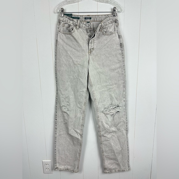 wild fable Denim - NWT Wild Fable Sz 6/32” High Rise Straight Jeans Distressed Button Fly Juniors